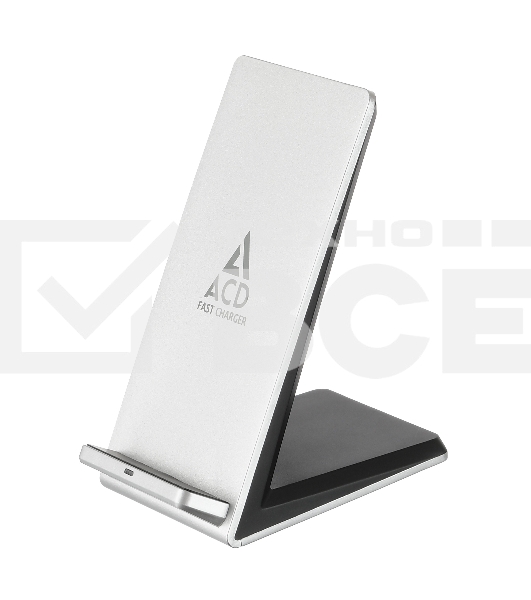 Зарядное устройство ACD-W102S-F1S 10Вт, беспроводная Qi, 2-катушки с QC, 5В/2А ~ 9В/1,8А RTL