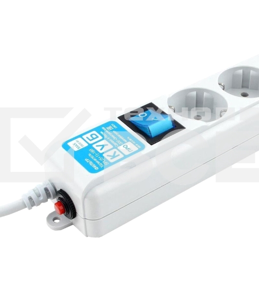 Фильтр-удлинитель PowerCube PRO (SPL(5+1)-16B-P-5М) 5.0 м, LC контур - подавление В/Ч помех, 16А/3,5 кВт