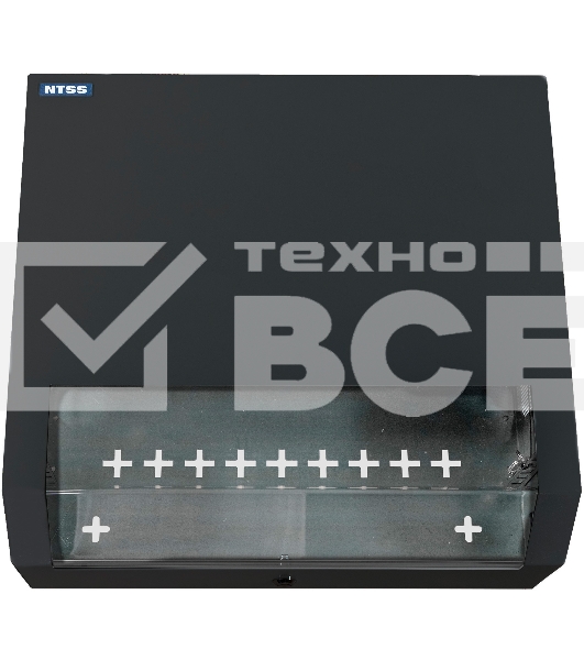 Шкаф коммутационный NTSS (NTSS-SOHO5U-BL) настенный 5U 520x140мм пер.дв.стекл несъемн.бок.пан. 80кг черный
