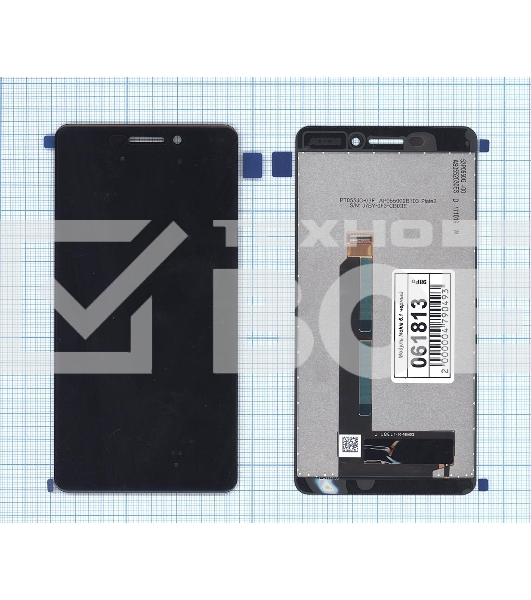 Дисплей для Nokia 6.1 черный