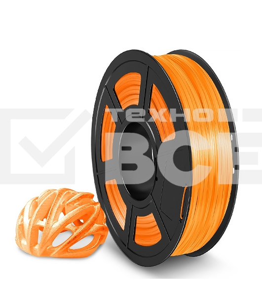 Филамент NVPRINT TPU Trans. Orange для 3D печати диаметр 1.75мм  длина 165 метров  масса 0,5 кг