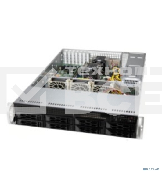 Корпус Supermicro CSE-LA25TQC-R609LP, 2U Dual and Single Intel and AMD CPUs, 7 low-profile expansion slot(s), 8 x 3.5
