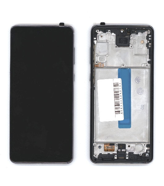 Дисплей (модуль) для Samsung Galaxy A73 SM-A736B в сборе с тачскрином и рамкой OLED small size серый