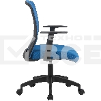 Кресло компьютерное Cactus CS-MC333-BL темно-синий, сиденье темно-синий, сетка/ткань, низк.спин. крестов. пластик, пластик черный, фото8