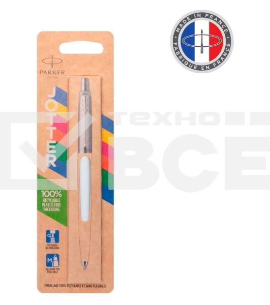 Ручка шариковая Parker Jotter Originals K60 (CW2096874) White CT M син. черн. блистер