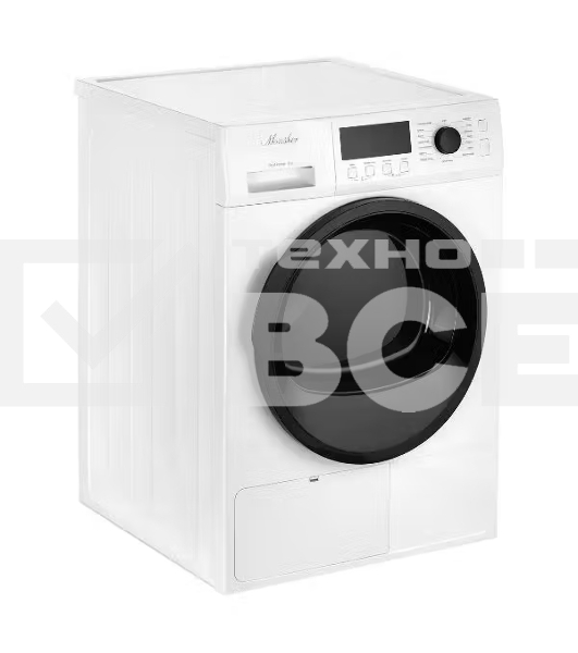 Сушильная машина MONSHER MDM 631 Blanc, High-Tech, загрузка 8 кг, 16 программ, тепловой насос, подсветка барабана, отсрочка старта, электронное управление, блокировка от детей, энергоэффективность А++, цвет белый