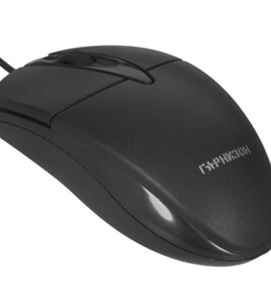 Мышь проводная Гарнизон GM-220 черный, 1000 dpi, USB, кнопки - 3