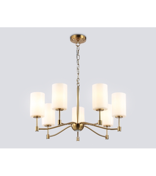 Люстра Ambrella light LH56053/7 BS/FR латунь/белый матовый E14*7 max 40W D680*950