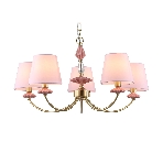 Люстра Ambrella light LH75024/5 GD/PI золото/розовый E14/5 max 40W D700*780, фото10