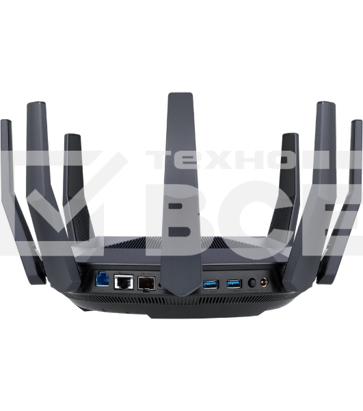 Роутер ASUS RT-AX89X, 802.11b/g/n/ac/ax, до 1148+4804 бит/c, 2,4 + 5 гГц, 8 антенны, USB, GBT LAN