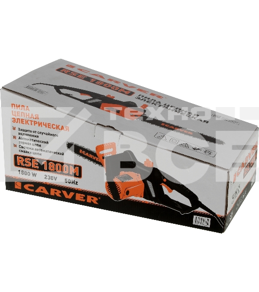 Электрическая цепная пила Carver RSE-1800М 1800Вт 2.4л.с. дл.шин.:14