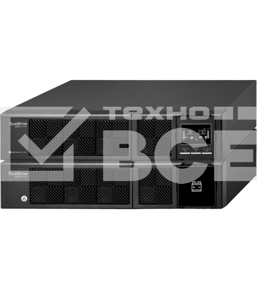 Источник бесперебойного питания Systeme Electriс Smart-Save Online SRV, 3000VA/2700W, On-Line, Extended-run, Rack 2U(Tower convertible), LCD, Out: 6xC13, 1xC19, SNMP Intelligent Slot, USB, RS-232