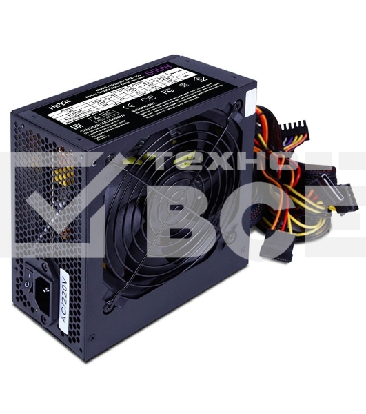 Блок питания HIPER HPB-600, 600Вт, 80 PLUS Bronze, 140мм, черный
