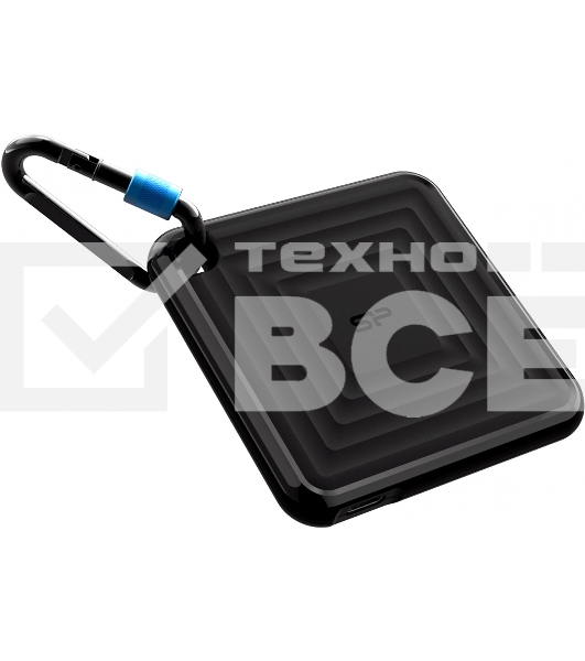 Твердотельный диск 2TB Silicon Power PC60, External, USB 3.2 Type-C [R/W - 540/500 MB/s] черный