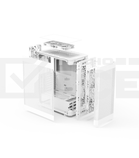 Компьютерный корпус ZALMAN i4, ATX, WHITE, FRONT MESH, SIDE MESH, 2x3.5
