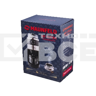 Кофеварка капельная Maunfeld MF-731BK черный, исп. кофе - зерновой/молотый, 0.83 л, 820 Вт.