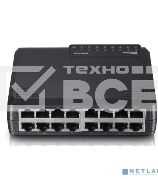 Коммутатор Netis ST3116P неуправляемый настольный 16x10/100