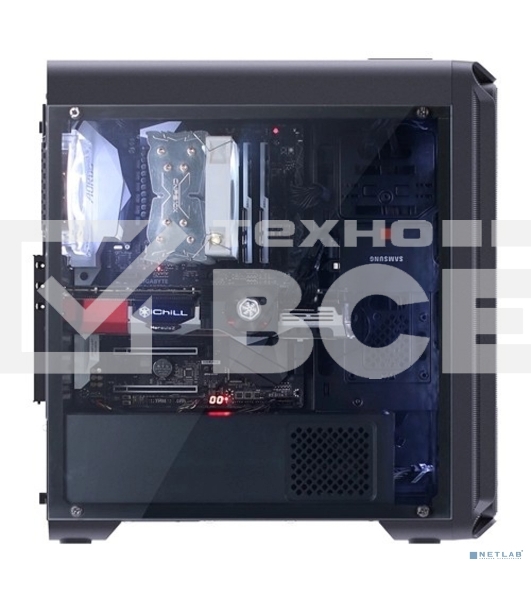 Корпус ZALMAN I3, без БП, большое боковое окно, черный,  ATX