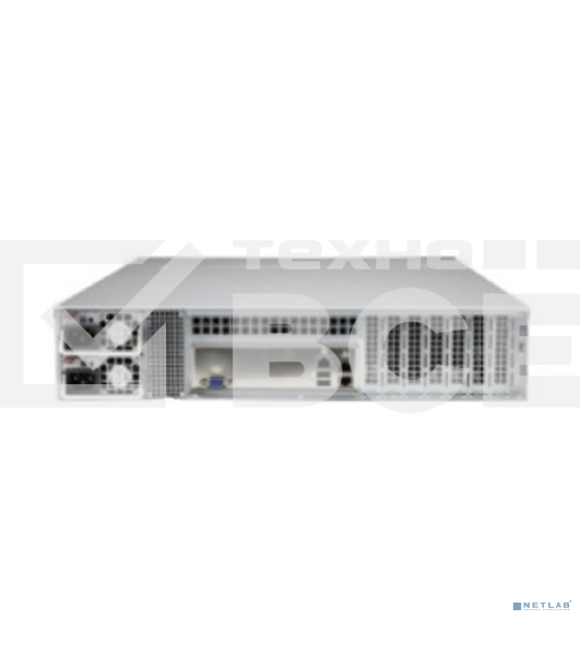 Корпус Supermicro CSE-LA25TQC-R609LP, 2U Dual and Single Intel and AMD CPUs, 7 low-profile expansion slot(s), 8 x 3.5