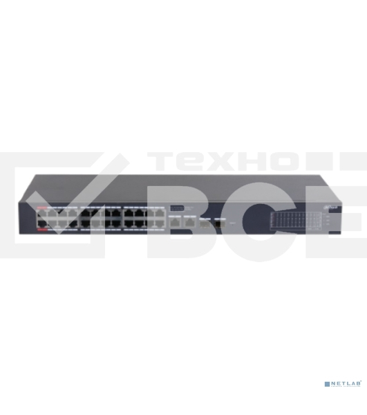 Коммутатор Dahua DH-CS4228-24GT-240 (L2) 26x1Гбит/с 2xКомбо(1000BASE-T/SFP) 24PoE 265W управляемый