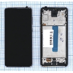 Дисплей (модуль) для Samsung Galaxy A73 SM-A736B в сборе с тачскрином и рамкой OLED small size серый, фото 1