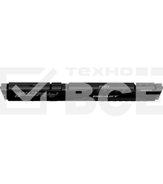 Оперативная память Kingston Fury Beast, DDR5, 16GB (1x16GB), 6000MHz, CL30, с радиатором, черный