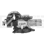Тиски слесарные BVH-100, 100 мм, поворотные, стальная направляющая, с наковальней Denzel, фото18