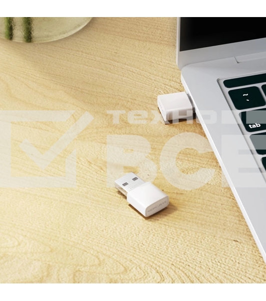 Mercusys MA30N Сверхкомпактный двухдиапазонный USB-адаптер Wi-Fi AC1300