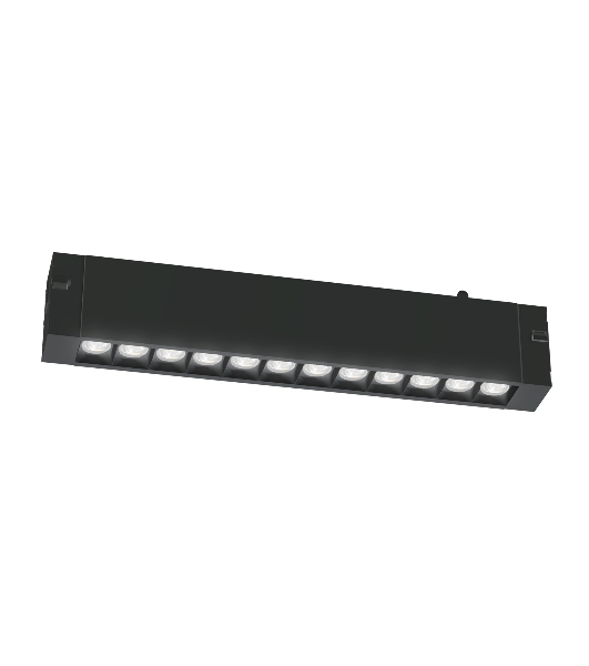 Трековый линейный светильник Ambrella light GL8075 BK черный IP20 9W 3000-6000K 220V 24° 220*25*41