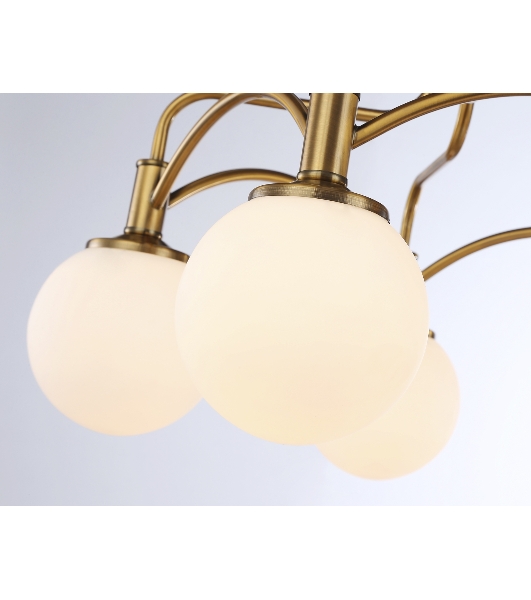Светильник Ambrella light TR3212/5 GD/FR золото/белый матовый  E27*5 max 40W D560*302