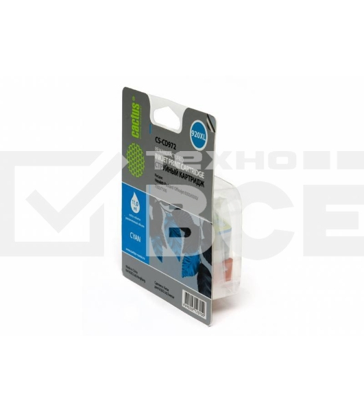 Картридж струйный Cactus CS-CD972 №920XL синий (14.6 мл.) для HP Officejet 6000/6500/7000/7500