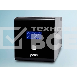 Источник бесперебойного питания PowerMan Smart Sine 1000 black (Pure Sine Wave/LCD Display/USB/Software/RJ11/45)