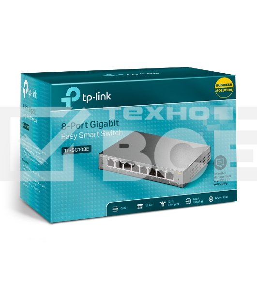 Коммутатор TP-Link SMB TL-SG108E 8-port Desktop Gigabit Switch, 8 10/100/1000M RJ45 ports
