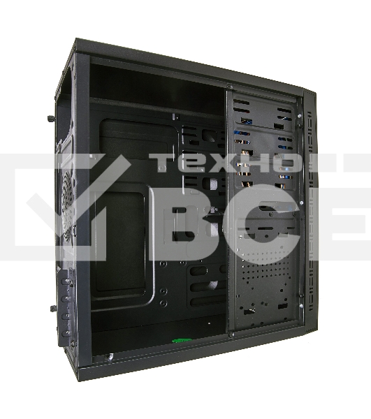 Компьютерный корпус Minitower Exegate EX272749RUS QA-412U Black, mATX, <без БП>, 2*USB+2*USB3.0, Audio