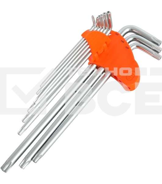 Набор ключей PATRIOT SKТ-9EL, TORX, экстра длинные, T10-T50, CRV, 9 шт