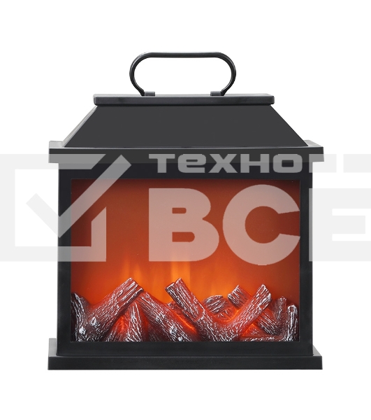 Светодиодный камин Neon-night 'Авангард' с эффектом живого огня 30х13х30 см, батарейки 3хС (не в комплекте) или от USB (в комплекте)