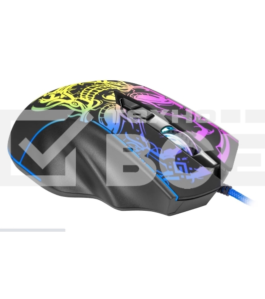 Мышь проводная Defender Bulletstorm GM-928 черный, 7200 dpi, USB, кнопки - 7