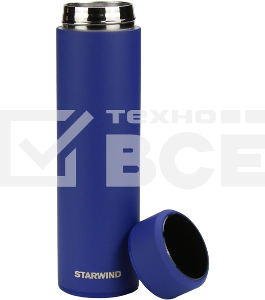 Термос Starwind 22-500/1 0.45 л, синий, картонная коробка