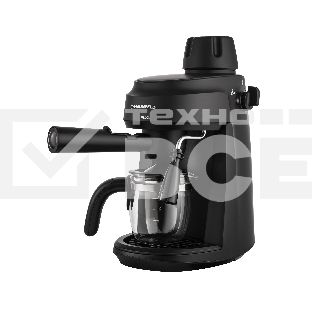 Кофемашина рожковая Maunfeld MF-733BK чёрный, исп. кофе -  молотый, 0.24 л, 870 Вт, 4 бар.