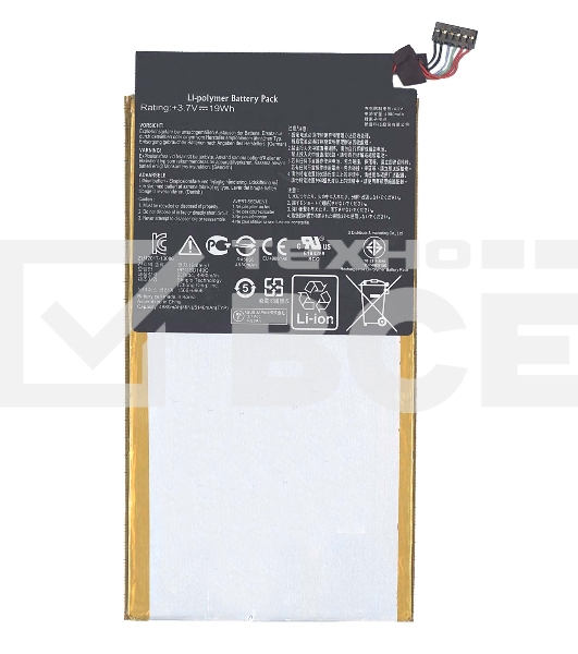 Аккумуляторная батарея C11P1328  для Asus Transformer Pad TF103C 3.7V 19Wh