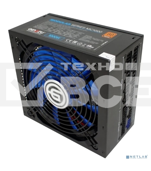 Блок питания Ginzzu MC1000 14CM 80 PLUS Bronze,