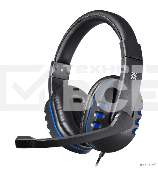 Гарнитура Defender GAMING WARHEAD G-160 BLACK/BLUE