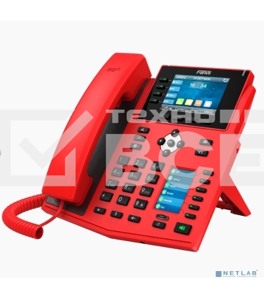Телефон IP Fanvil X5U-R красный