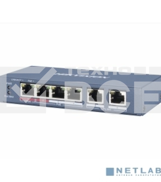 Коммутатор Hikvision DS-3E0106HP-E