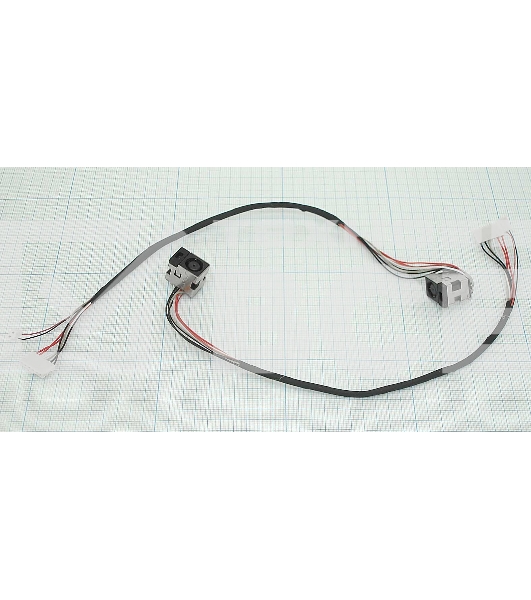 Разъем для ноутбука HY-HP025 HP Paviloin DV7-2000 DV7-3000 6pin+2pin с кабелем