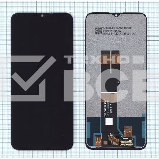 Дисплей для Nokia G20 черный