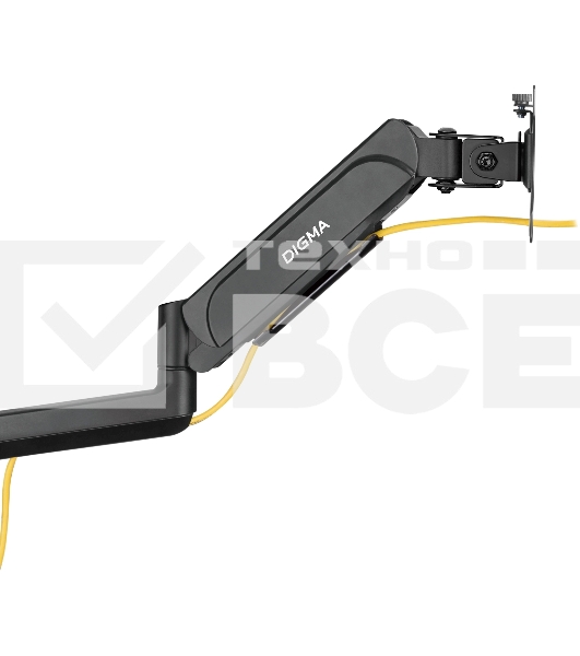 Кронштейн для мониторов ЖК Digma D-MM202D черный 17'-32' макс.9кг крепление к столешнице поворот и наклон