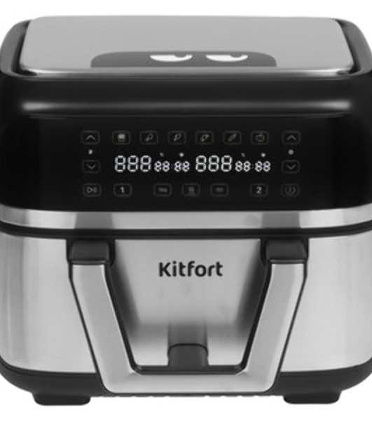 Аэрогриль Kitfort КТ-8147 светло-зеленый, 1800 Вт, 4 л, сенсор, 8 программ