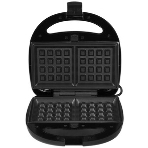 Вафельница BQ ST2001 черный, 4 in 1. MultiChef, 800 Вт, многофункциональный прибор 4 в 1, 4 пары панелей в комплекте: гриль, венские вафли, сэндвич, орешки, антипригарное покрытие панелей Non-Stick PRO, равномерный нагрев, вертикальное хранение, отсек для хранения шнура, 2 индикатора работы: нагрева и питания, диапазон температур нагрева: 230 °С, ненагревающаяся ручка, противоскользящие ножки, длина шнура: 0.7 м, напряжение: 220-240 В, 50-60 Гц, защита от поражения электротоком: класс I', фото9