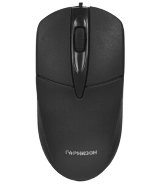 Мышь проводная Гарнизон GM-220 черный, 1000 dpi, USB, кнопки - 3
